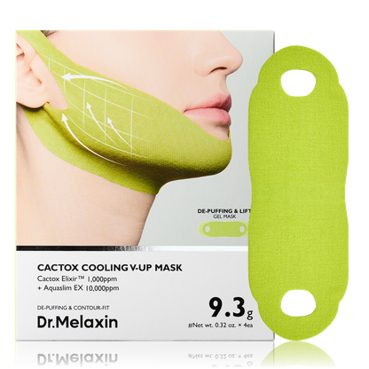 Dr.Melaxin Cactox Cooling V-UP Mask Set packaging, 4 sheets