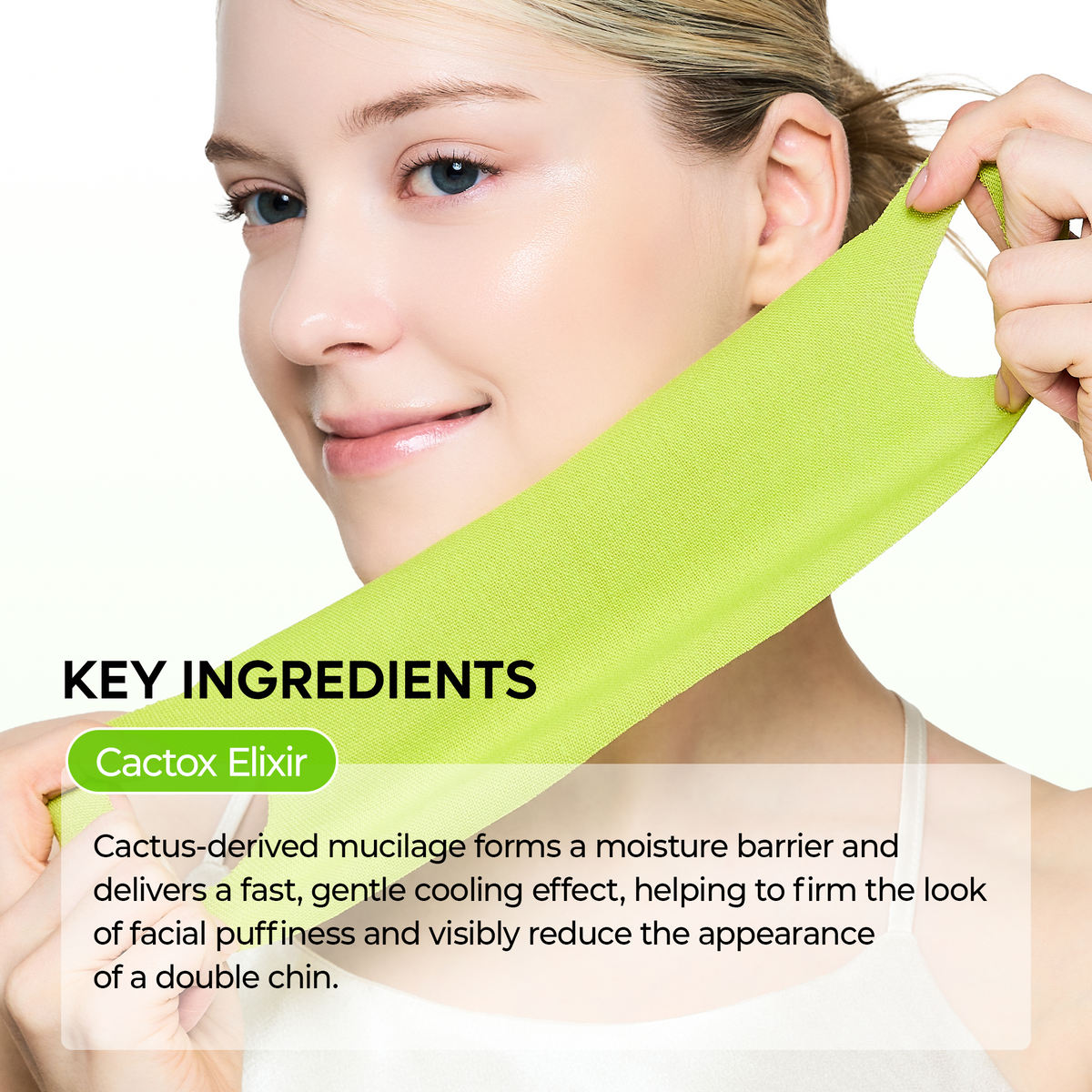 Dr.Melaxin Cactox Cooling V-UP Mask key ingredients