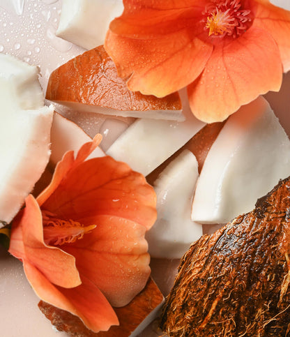 EOS Coconut Waters scent ingredients, coconut and hibiscus
