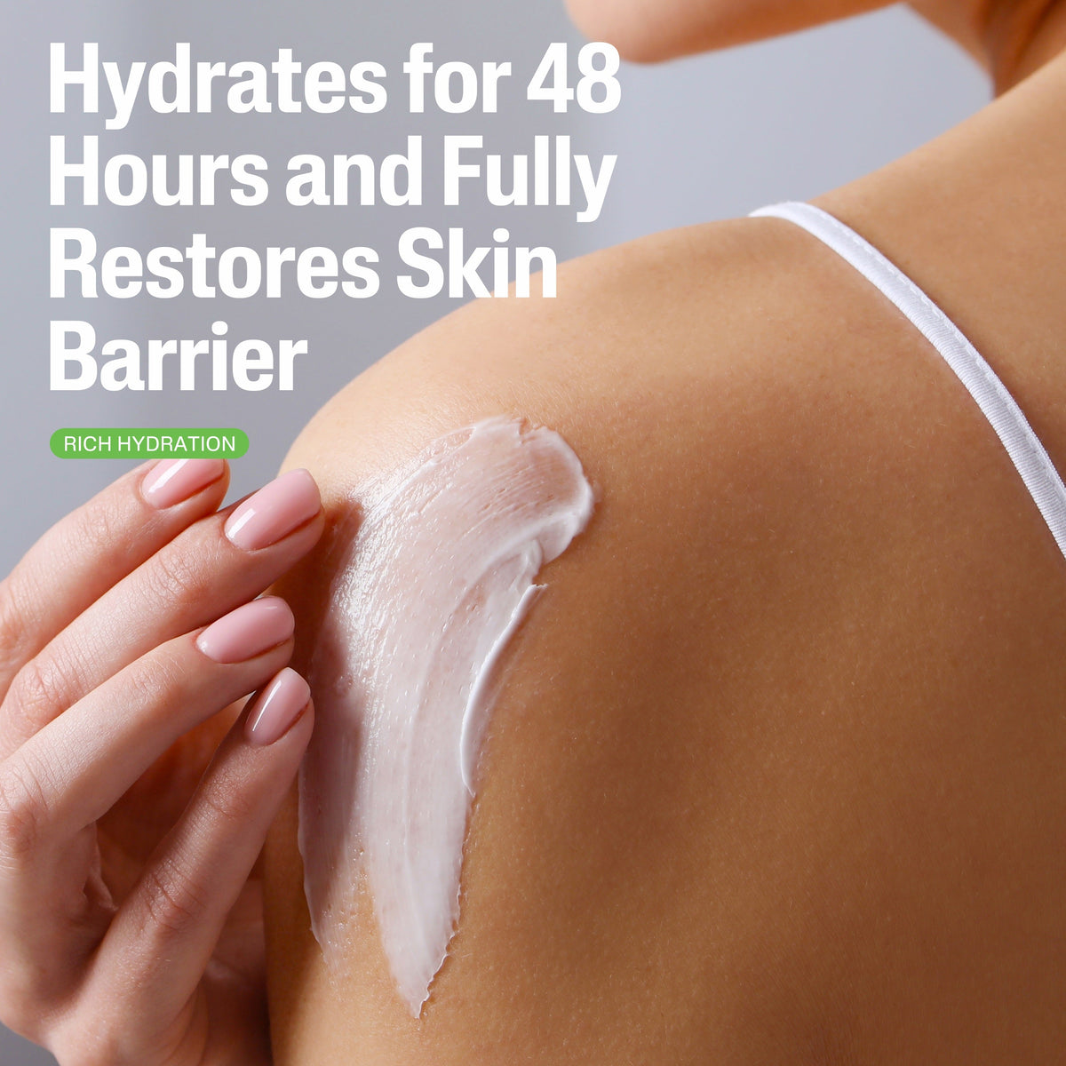 Cetaphil Moisturising Cream 550g being applied to shoulder