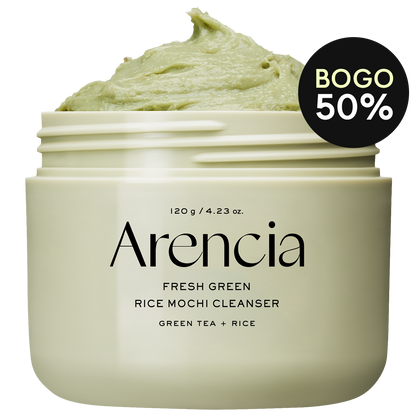 Arencia Fresh Green Rice Mochi Cleanser jar