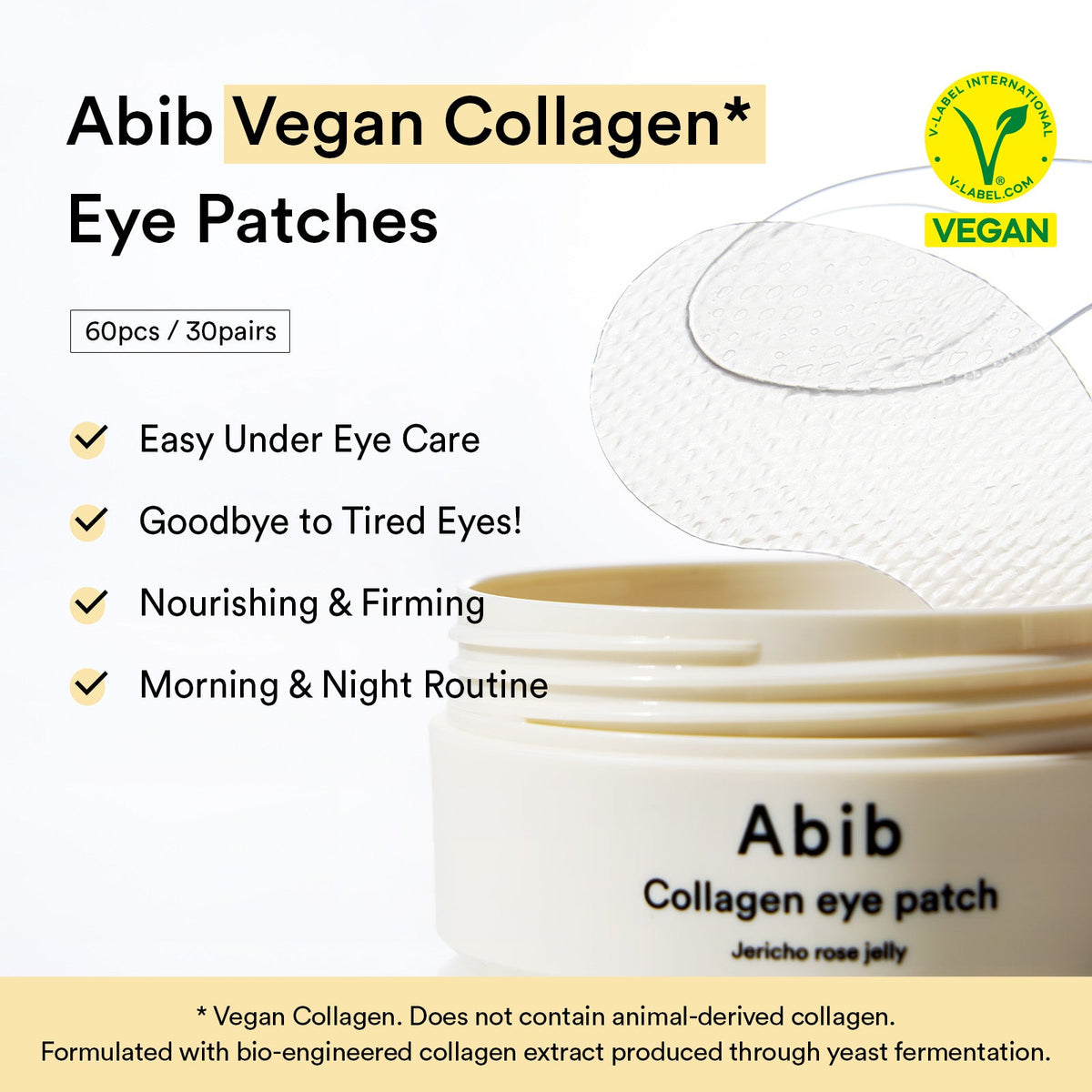 Abib Collagen Eye Patch Jericho Rose Jelly patches in jar