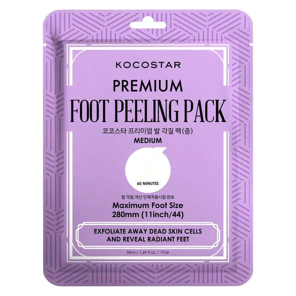 KocoStar Premium Foot Peeling Pack Medium  Size 280mm(11inch/44)  50Ml