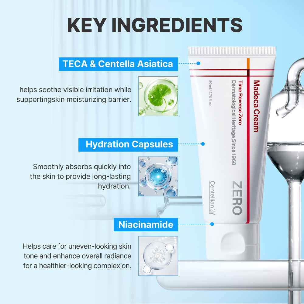 Centellian24 Madeca Cream Time Reverse Zero key ingredients