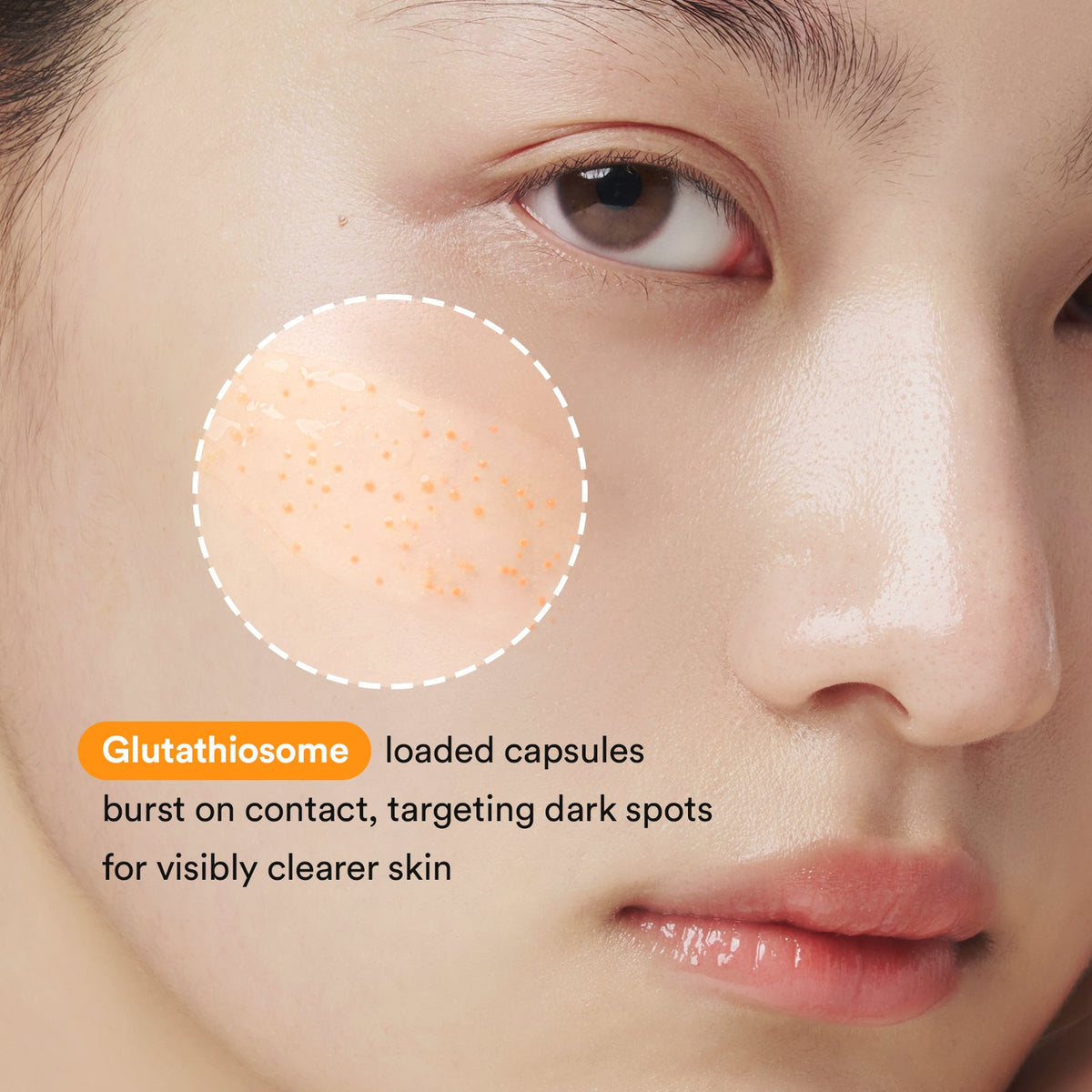 Abib Glutathiosome Dark Spot Serum Vita Drop application