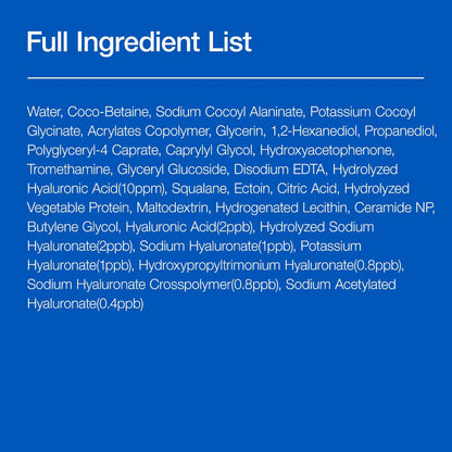 8 Hyaluronic Acid Moisturizing Gentle Gel Cleanser