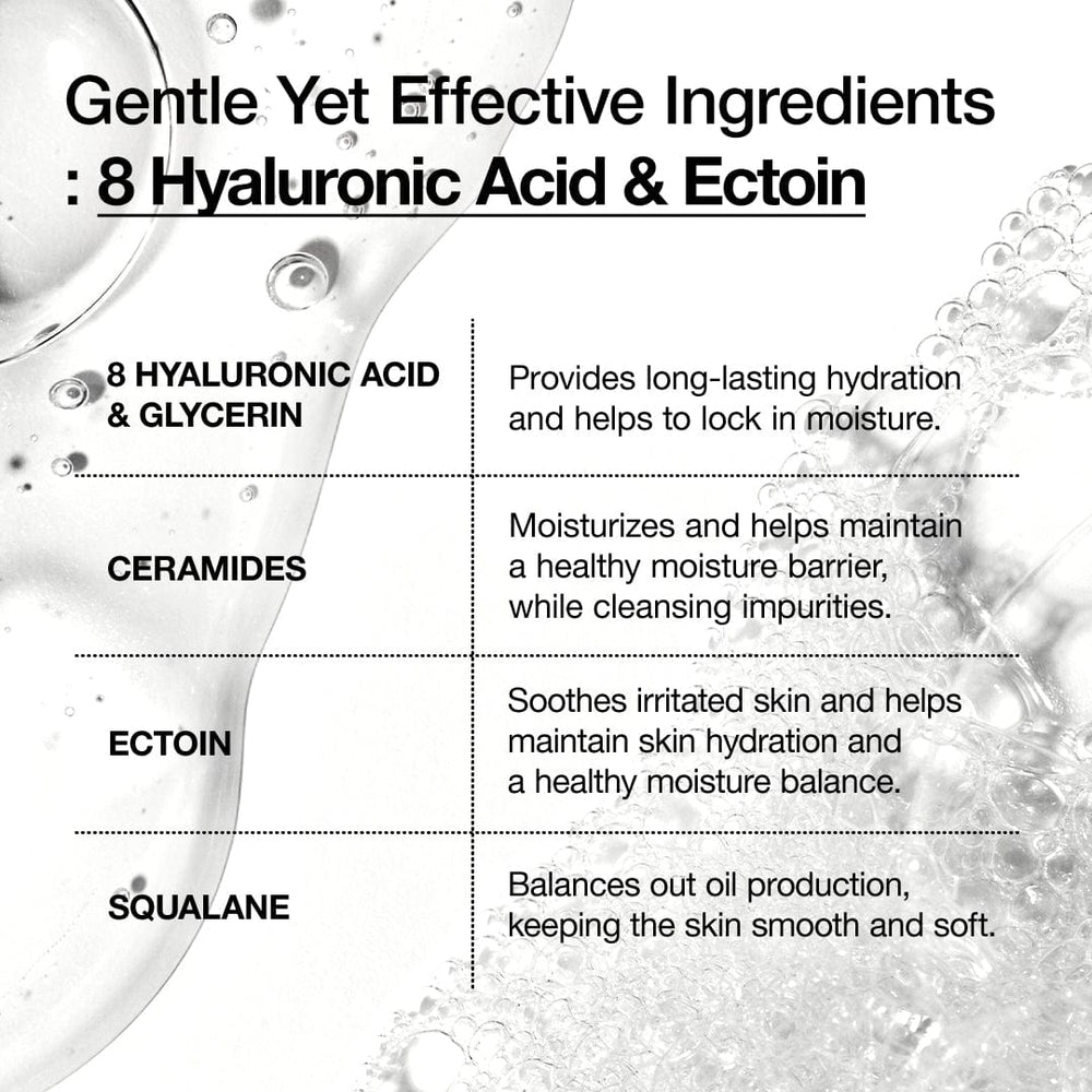 8 Hyaluronic Acid Moisturizing Gentle Gel Cleanser