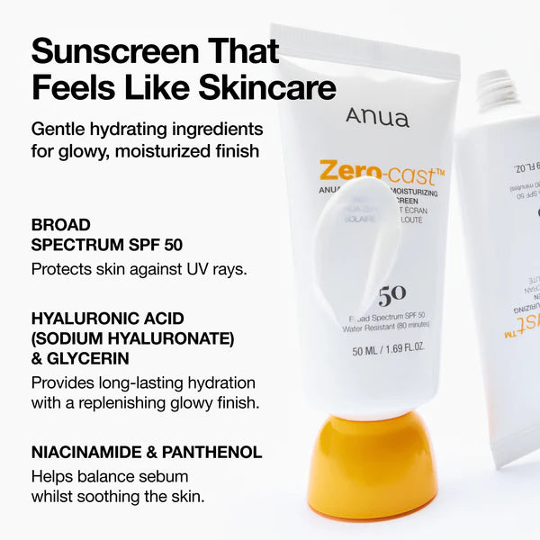 Zero-cast Moisturizing Finish Sunscree