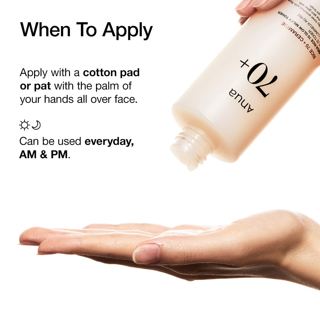 Anua Rice 70 Glow Milky Toner details