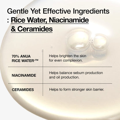 Anua Rice 70 Glow Milky Toner how to use