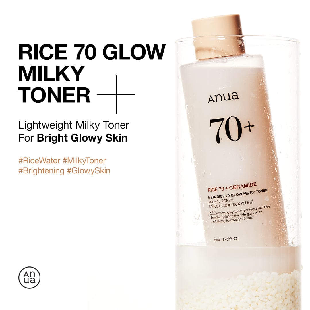Anua Rice 70 Glow Milky Toner bottle
