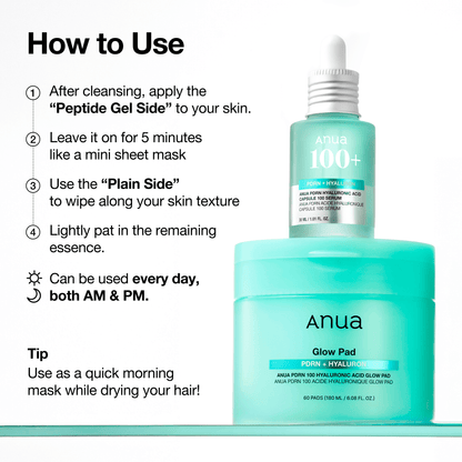 Anua PDRN 100 Hyaluronic Acid Glow Pad details