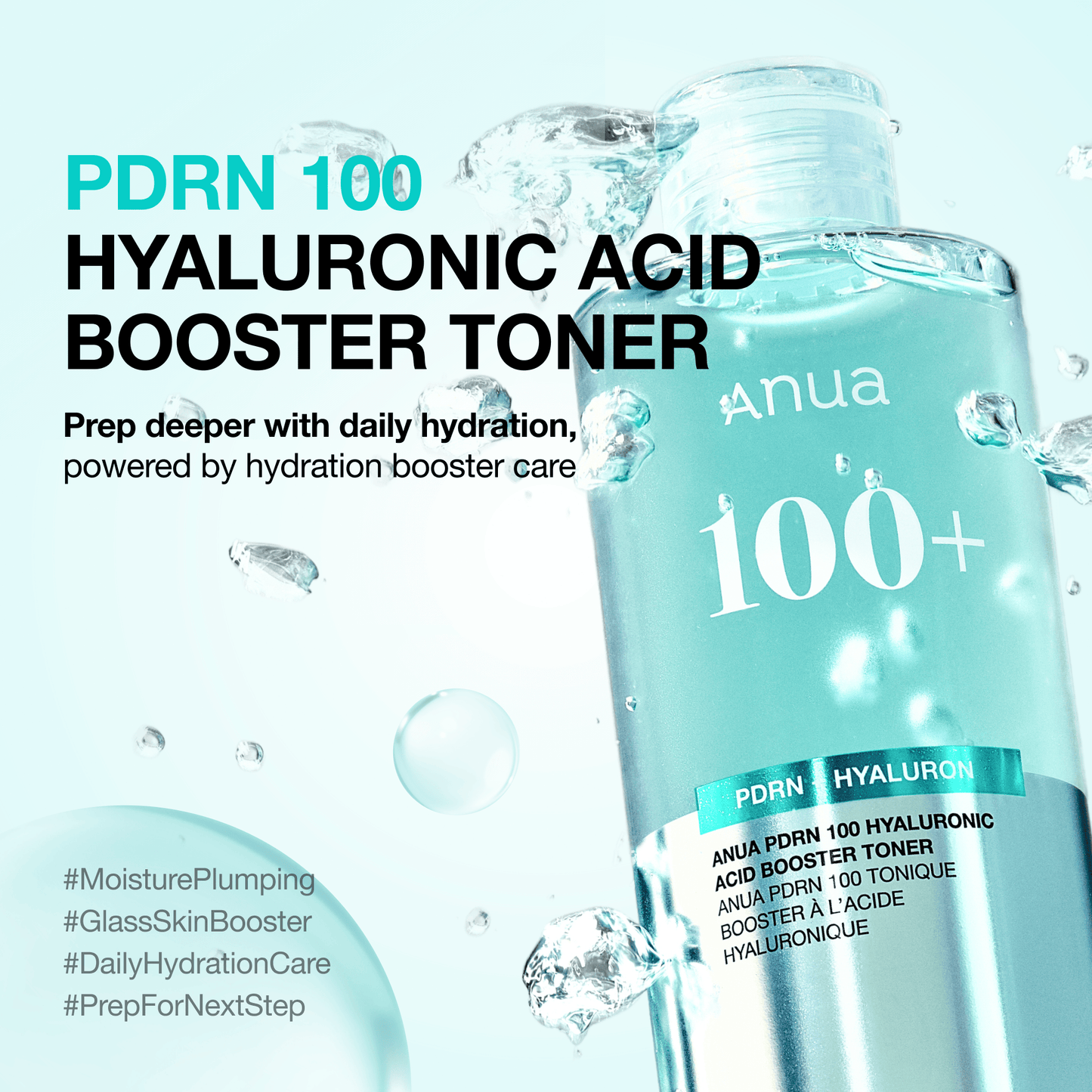 Anua PDRN 100 Hyaluronic Acid Booster Toner bottle