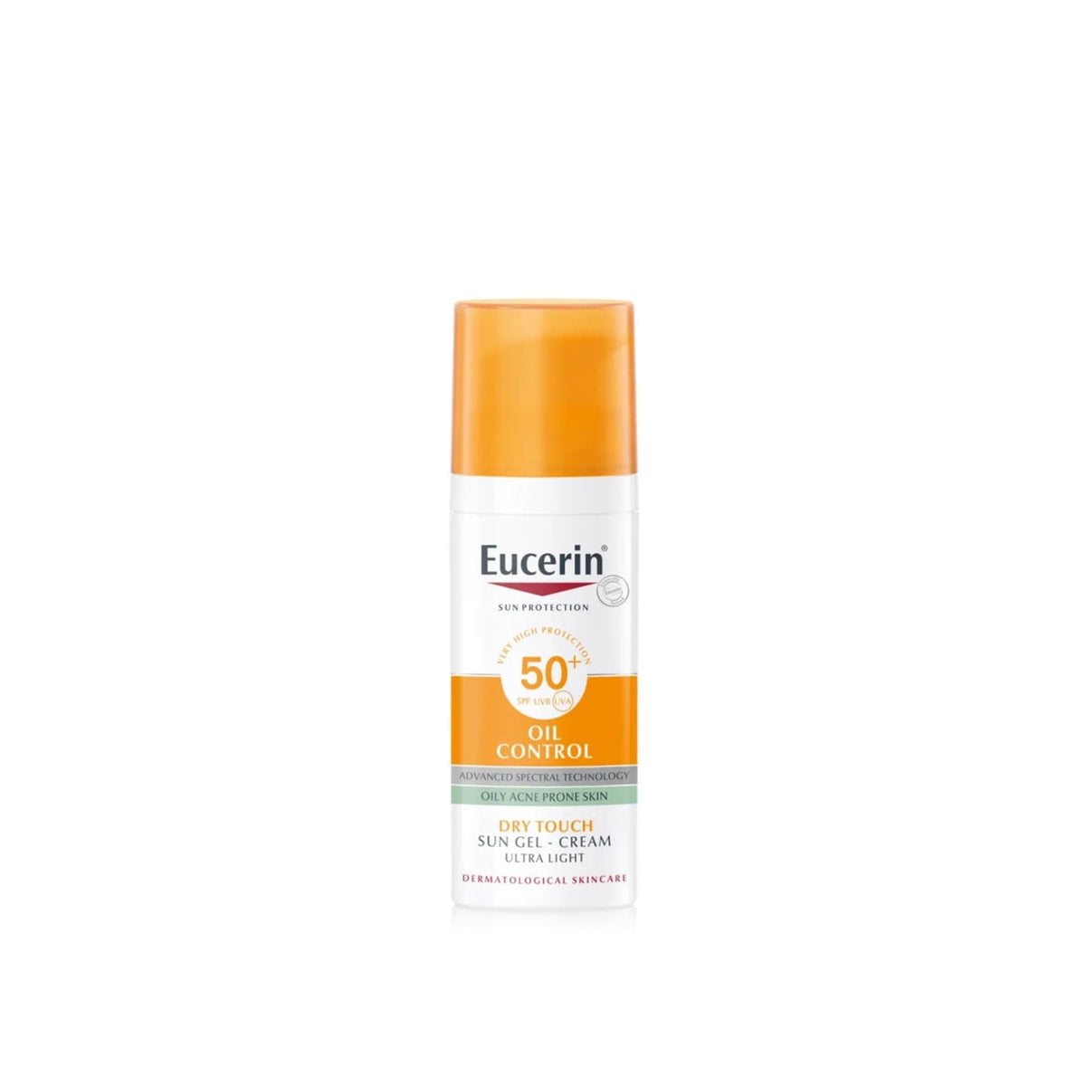 Eucerin Oil Control Dry Touch Sun Gel-Cream Ultra Light SPF50+ 50ml bottle