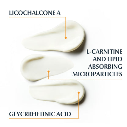 Eucerin Oil Control Dry Touch Sun Gel-Cream Ultra Light SPF50+ key ingredients texture swatch