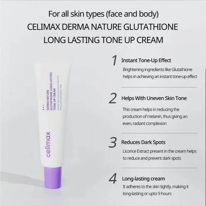 Celimax - Derma Nature Glutathione Longlasting Tone-Up Cream - 35ml