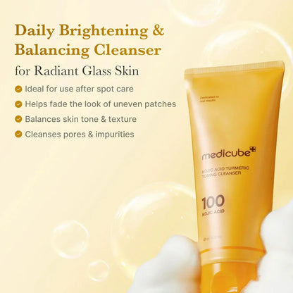 Medicube - Kojic Acid Turmeric Toning Cleanser - 120g