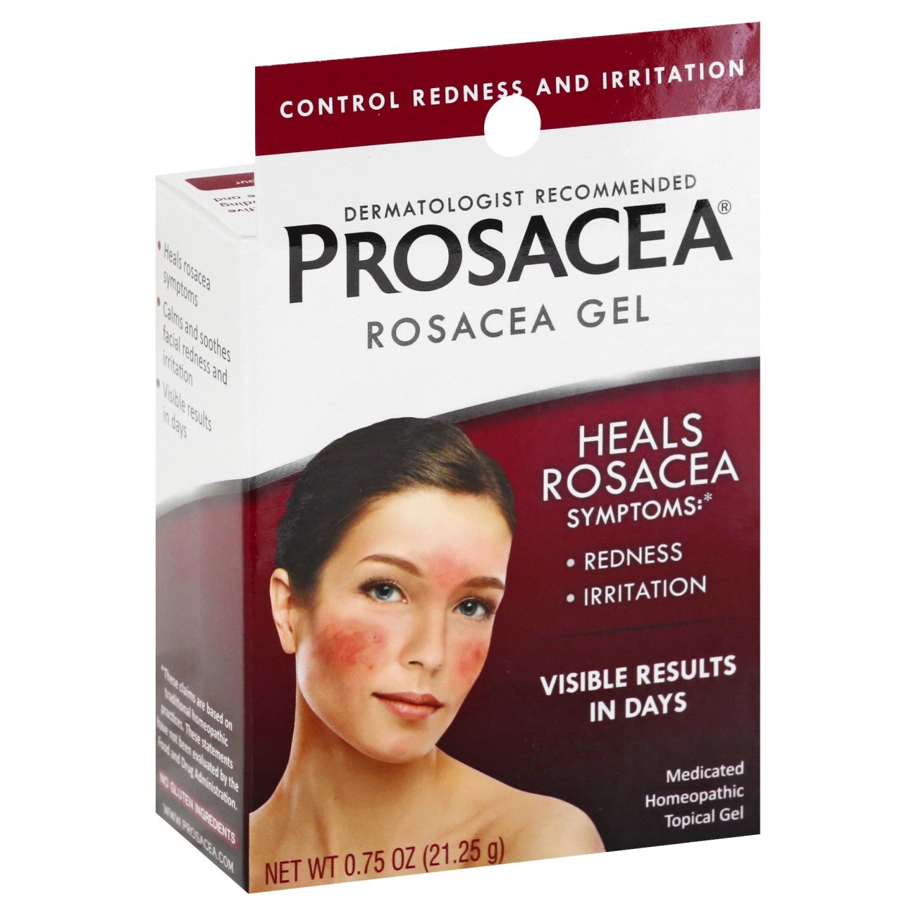 Prosacea Rosacea Treatment Homeopathic Topical Gel 0.75oz