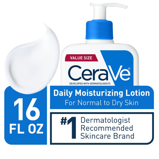 CeraVe Moisturizing Lotion for Face and Body, Normal to Dry Skin, 16 oz.