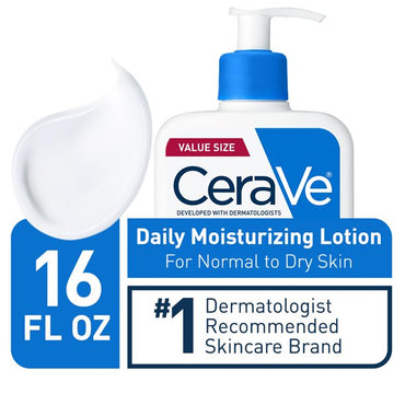 CeraVe Moisturizing Lotion for Face and Body, Normal to Dry Skin, 16 oz.