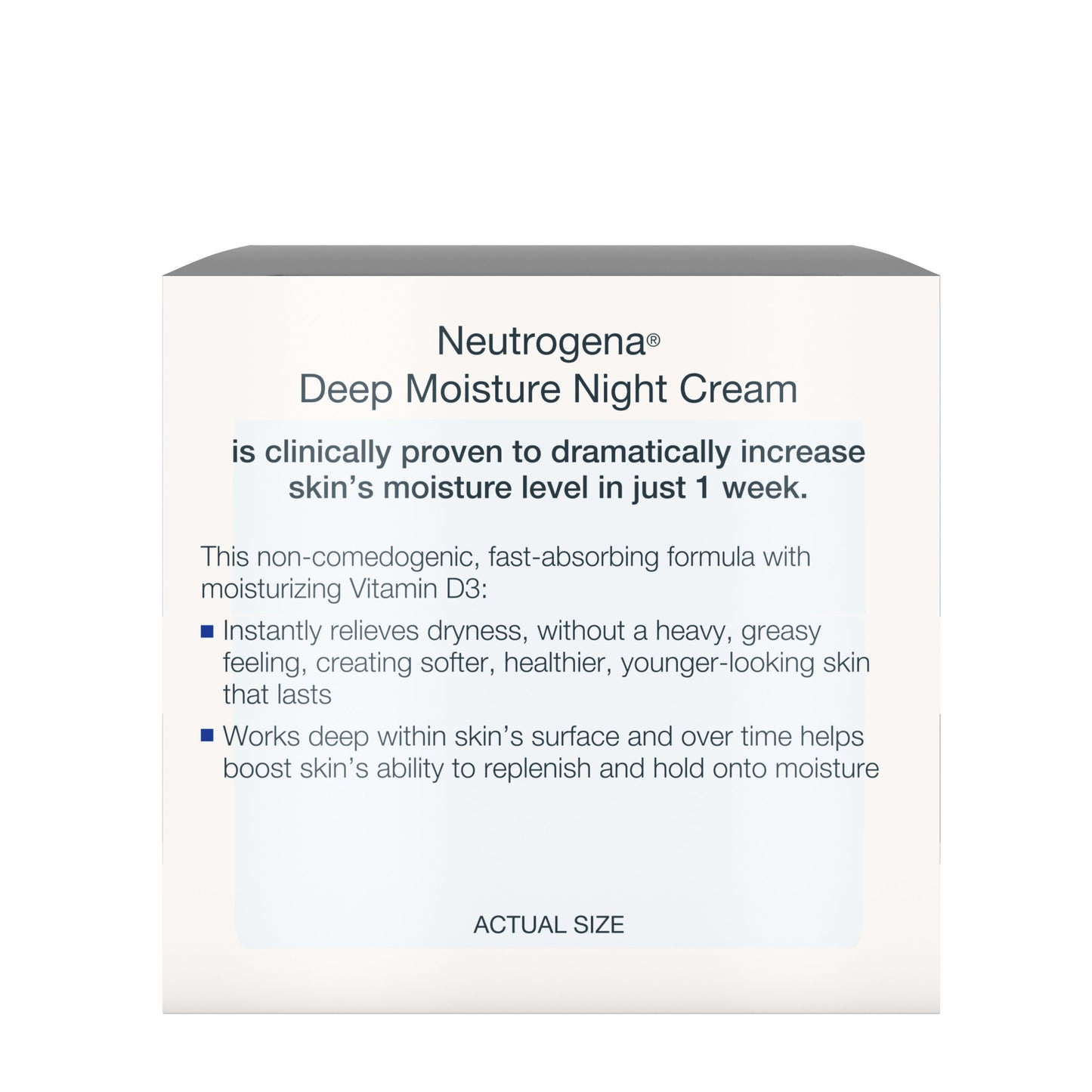 Neutrogena Deep Moisture Night Cream with Glycerin, Moisturizing, 2.25 oz