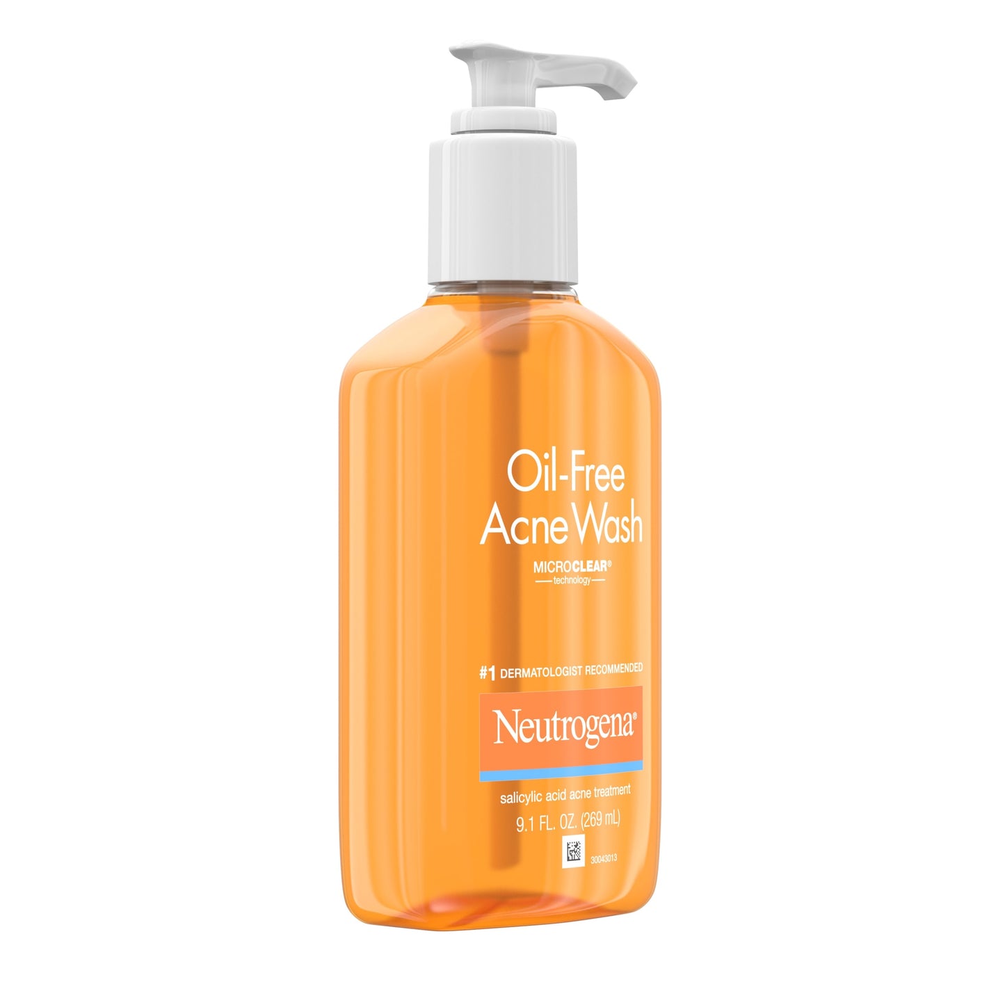 Neutrogena Oil-Free Acne Liquid Facial Cleanser, Oily Skin, Clarifying, 9.1 fl oz