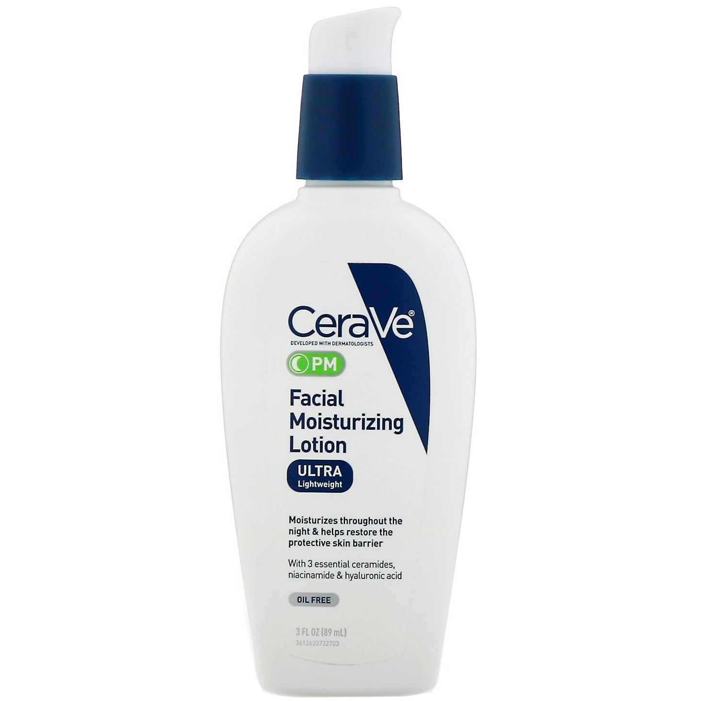 CeraVe PM Facial Moisturizing Lotion, Face Moisturizer for Night Use, 2oz & 3oz