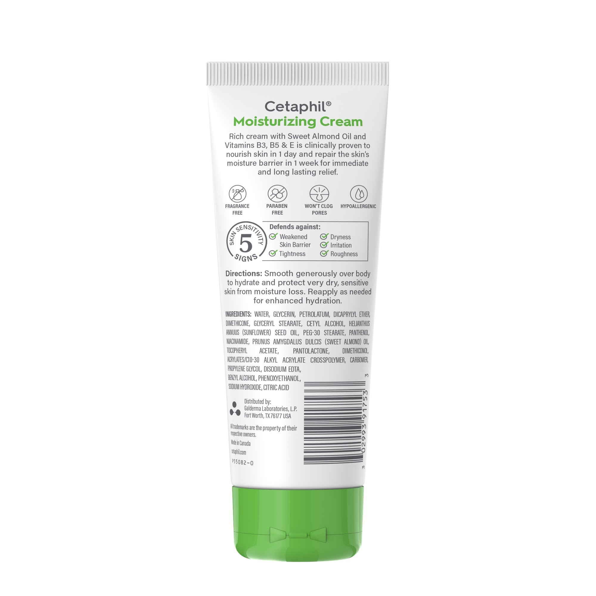Cetaphil Moisturizing Cream for Dry, Sensitive Skin, Body, 3oz,16 oz & 20 oz