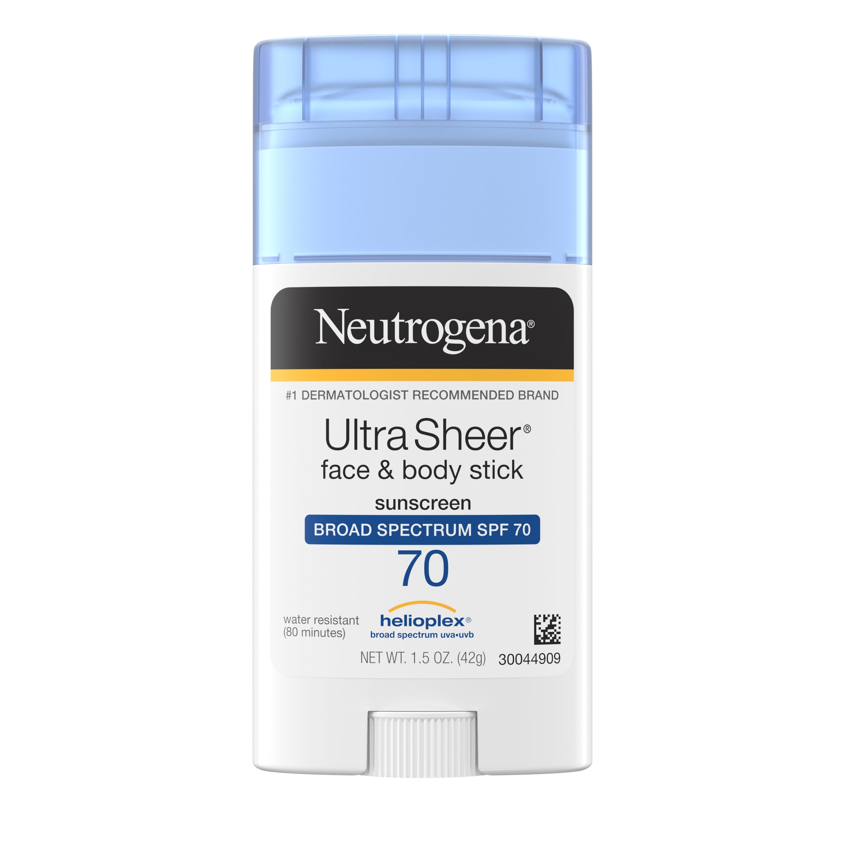 Neutrogena Ultra Sheer Non-Greasy Sunscreen Stick, SPF 70, 1.5 oz