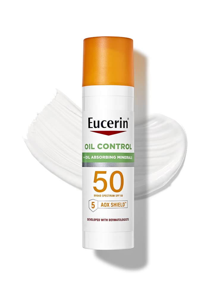 Eucerin, Oil Control, Lightweight Sunscreen Lotion for Face, SPF 50