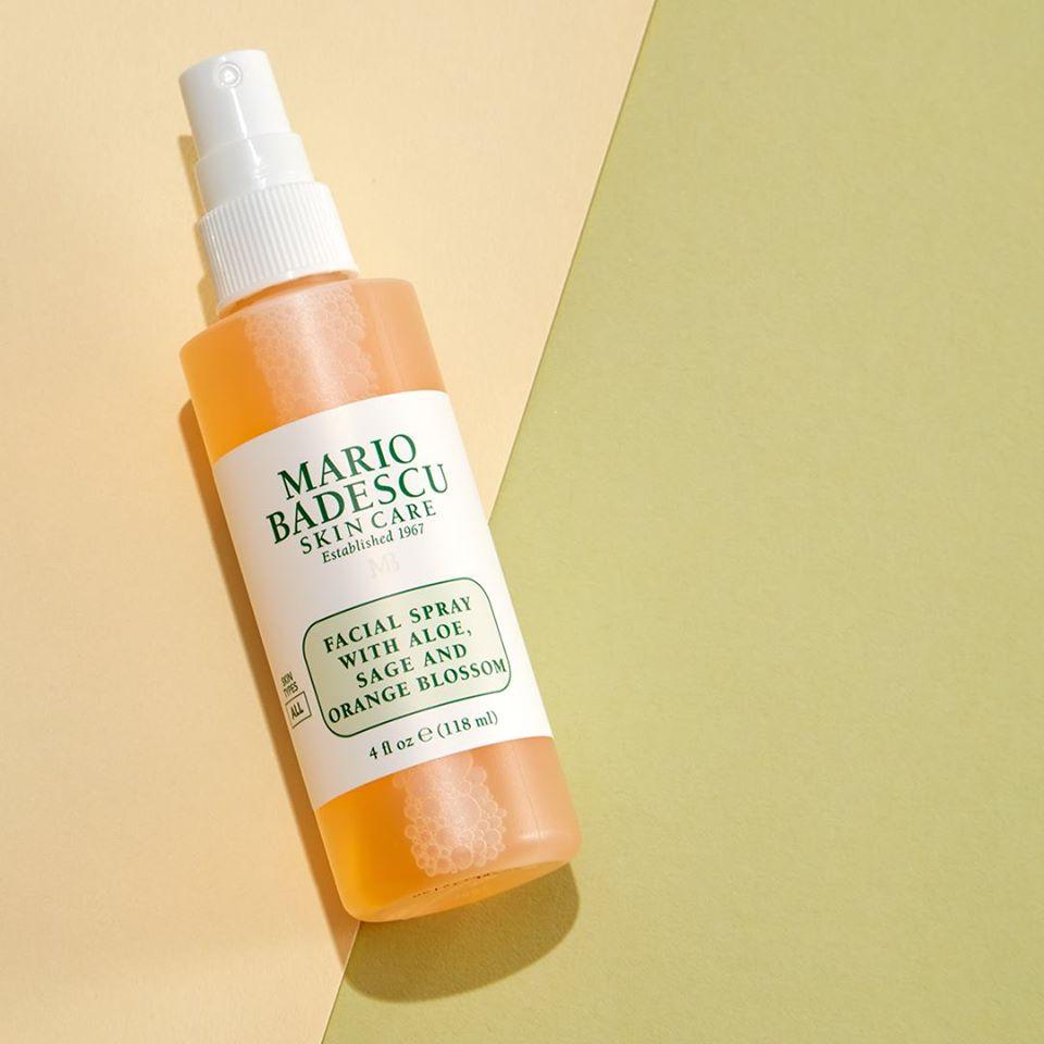 FACIAL SPRAY WITH ALOE, SAGE AND ORANGE BLOSSOM (4 oz)