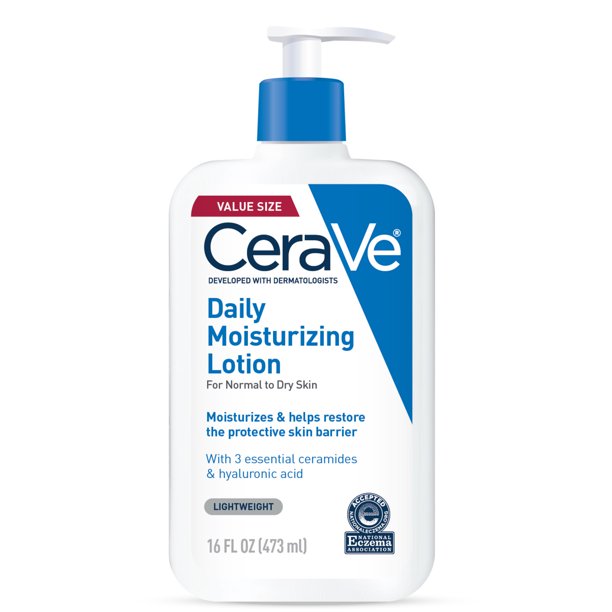 CeraVe Moisturizing Lotion for Face and Body, Normal to Dry Skin, 16 oz.