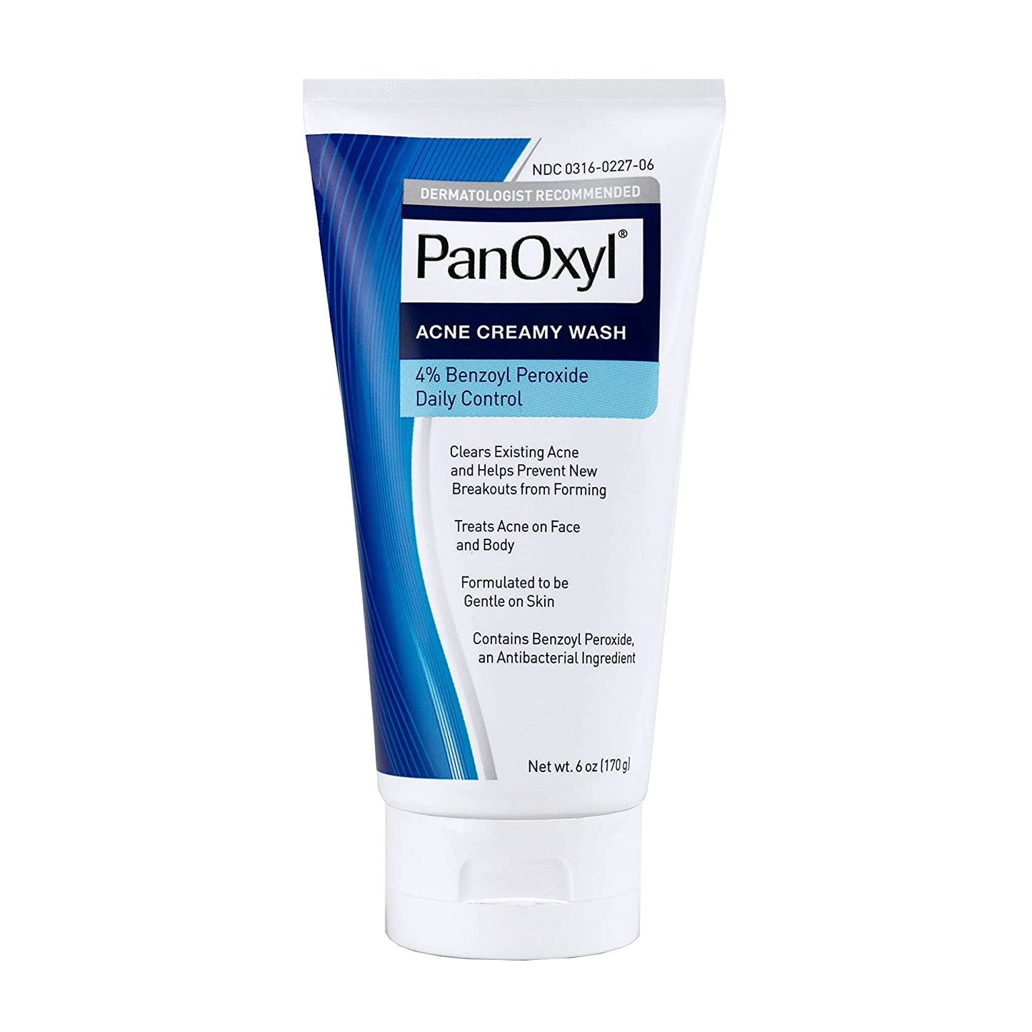 PanOxyl® Acne Creamy Wash Benzoyl Peroxide 4% Daily Control 6oz | 170g