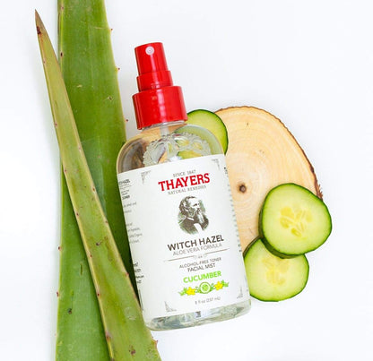 Alcohol-Free Cucumber Witch Hazel Facial Mist Toner Cucumber, Cucumber