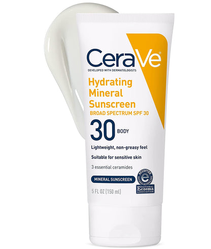 Cerave Hydrating Mineral Sunscreen SPF 30 Body Lotion