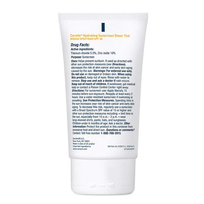 Hydrating Mineral Sunscreen SPF 30 Face Sheer Tint