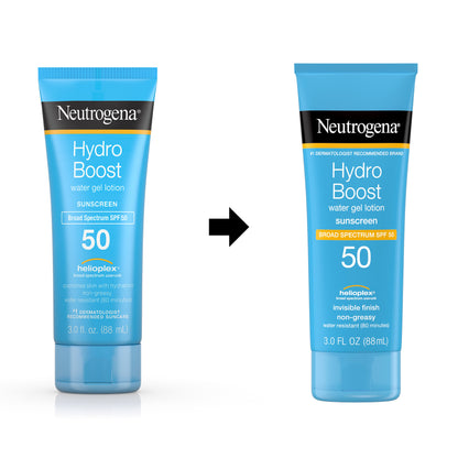 Neutrogena Hydro Boost Gel Moisturizing Sunscreen Lotion, SPF 50, 3 fl. oz