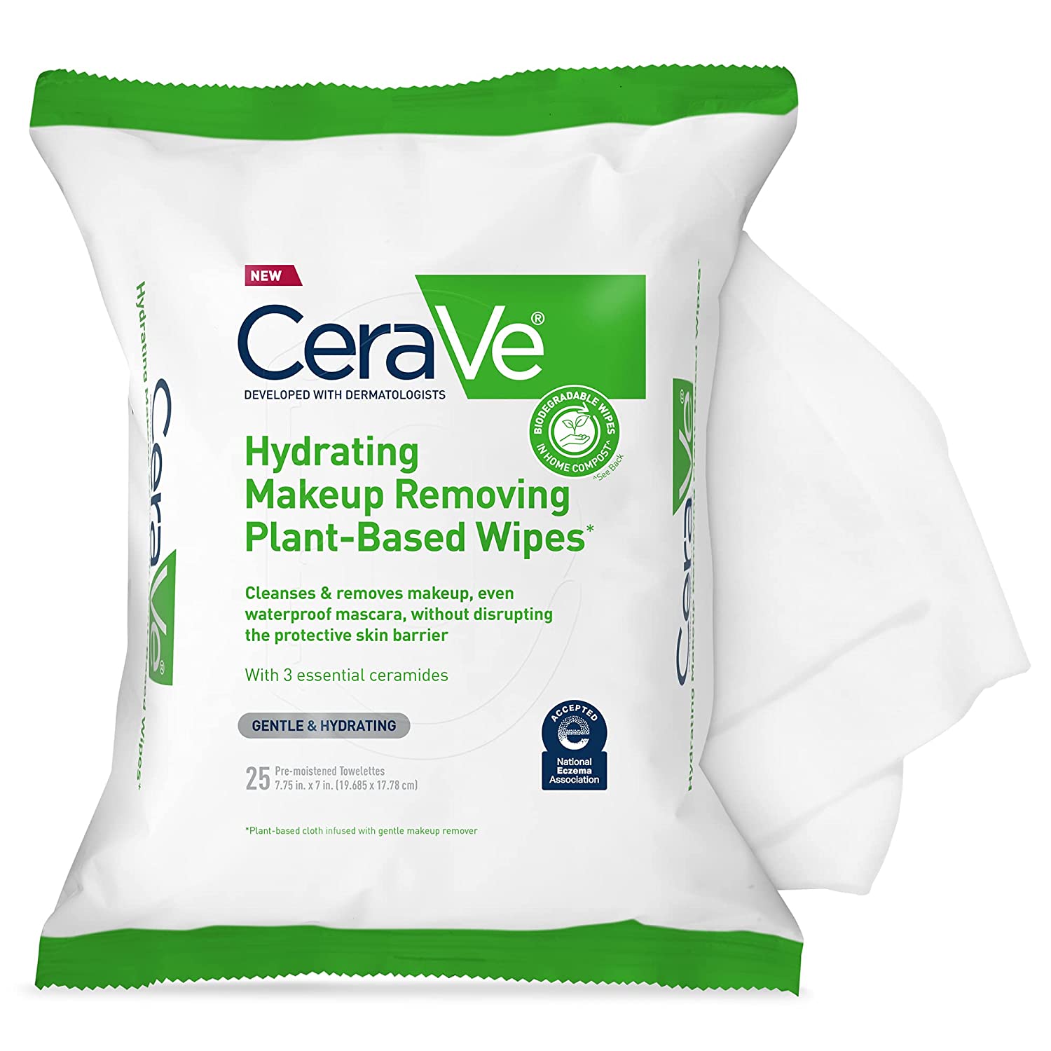 Hydrating Makeup Removing Plant-Based Wipes