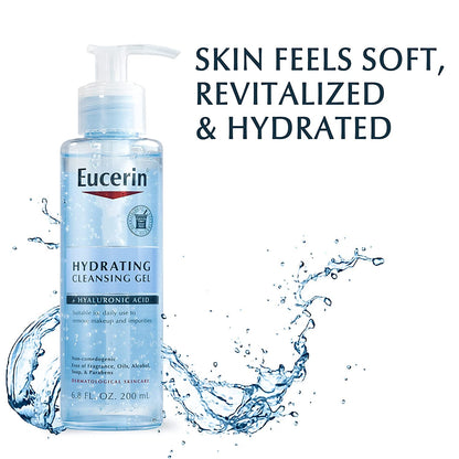 Eucerin, Hydrating Cleansing Gel + Hyaluronic Acid 200ml