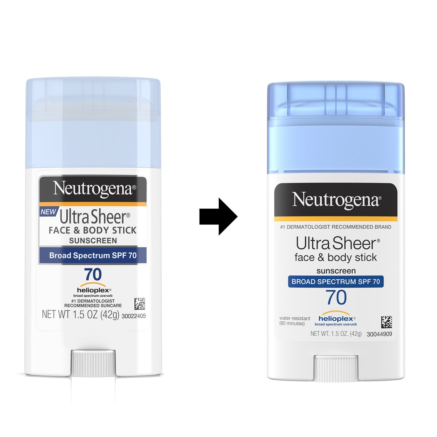 Neutrogena Ultra Sheer Non-Greasy Sunscreen Stick, SPF 70, 1.5 oz