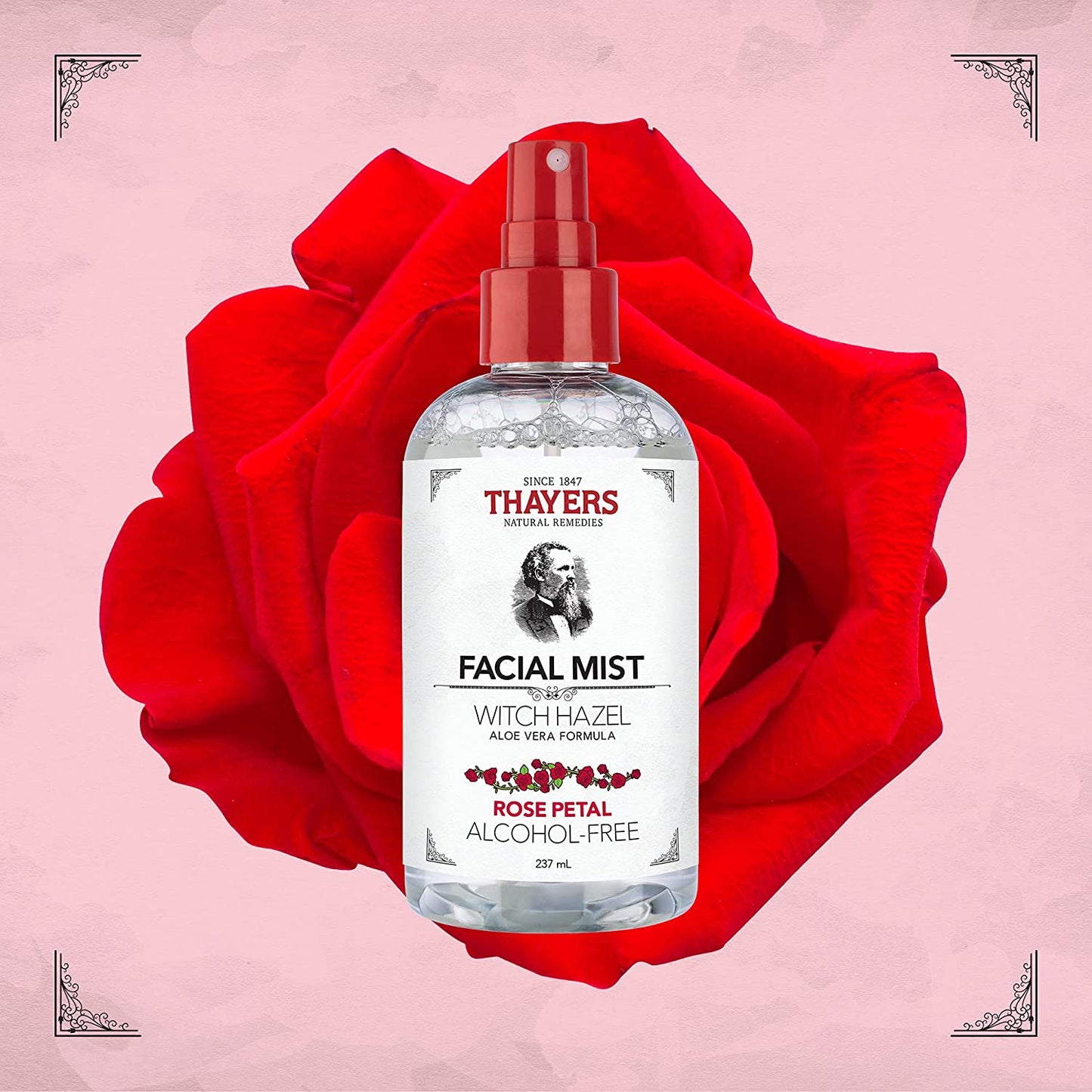 Rose Petal Witch Hazel Facial Mist Toner