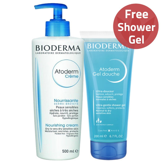 Bioderma Atoderm Cream 500ml & Shower Gel Offer