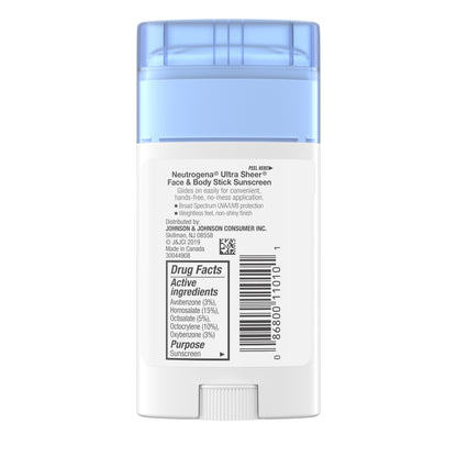 Neutrogena Ultra Sheer Non-Greasy Sunscreen Stick, SPF 70, 1.5 oz