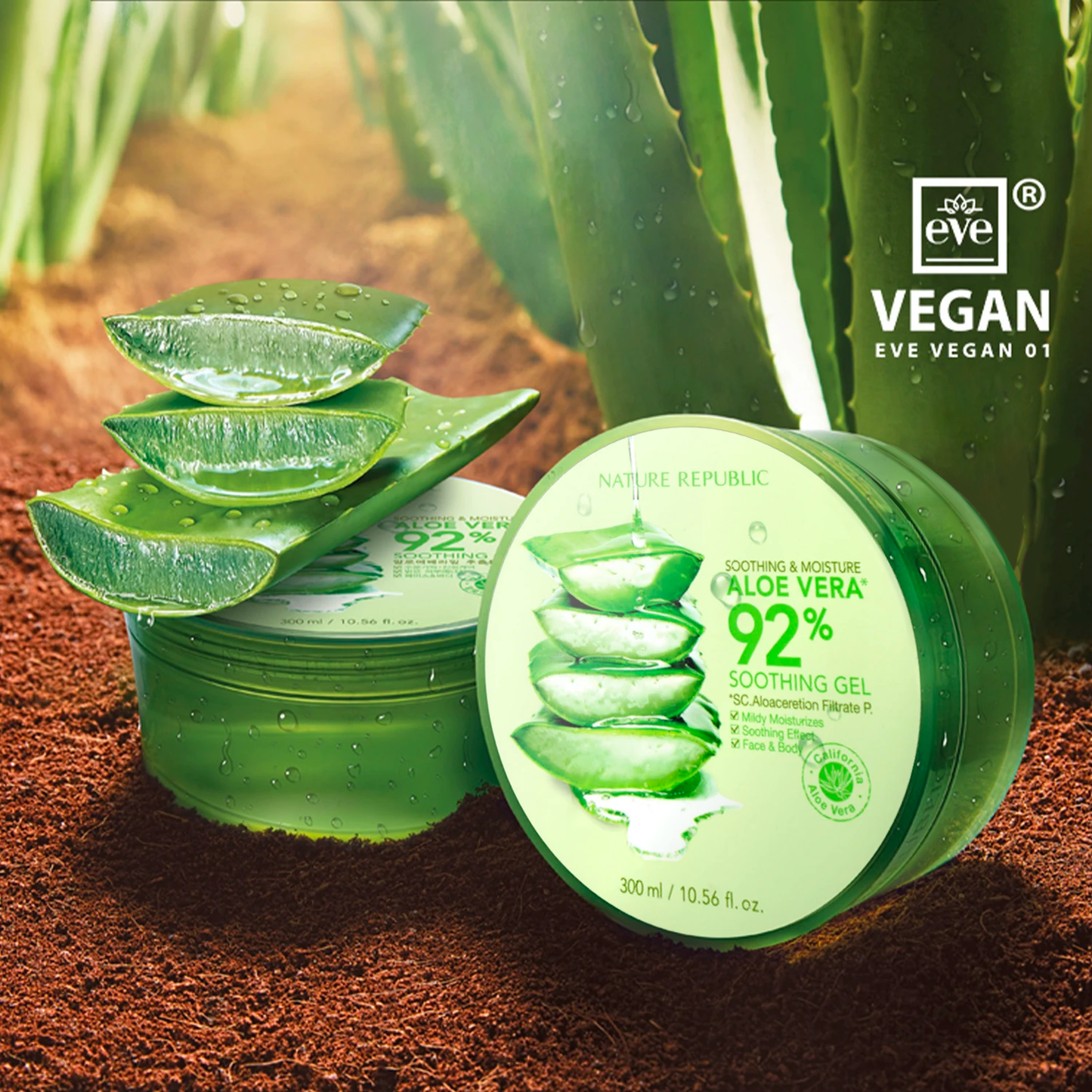 Soothing & Moisture Aloe Vera 92% Soothing Gel 300ml