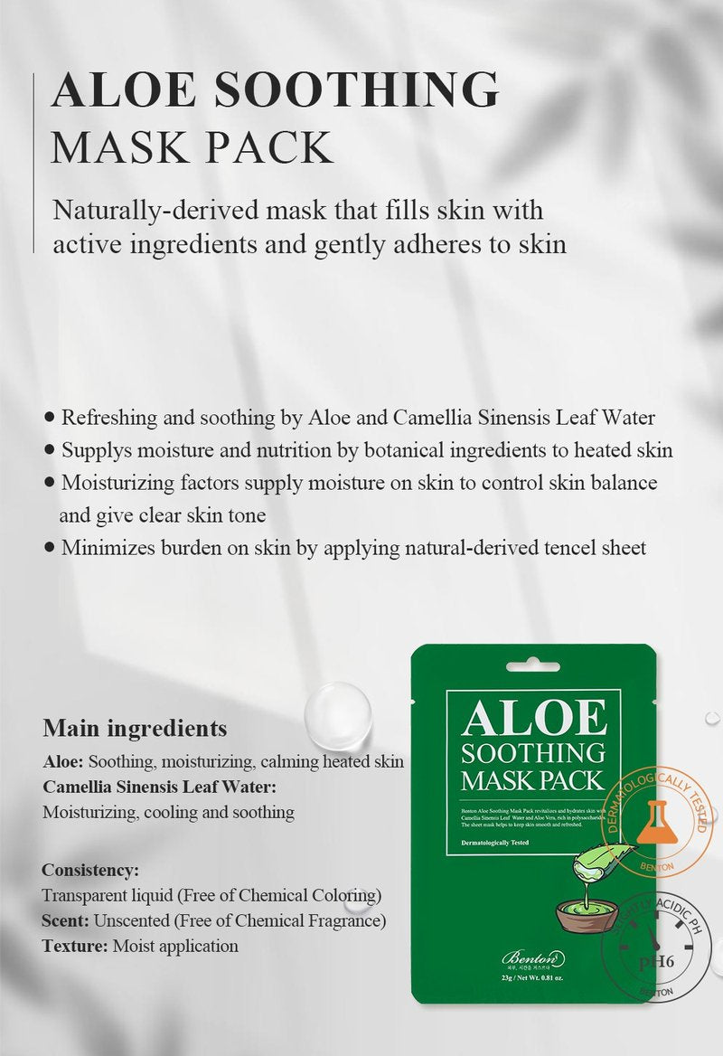 Aloe soothing Mask Single