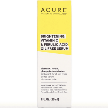 ACURE® Brightening Vitamin C & Ferulic Acid Oil Free Serum, 1 fl oz (30 ml)