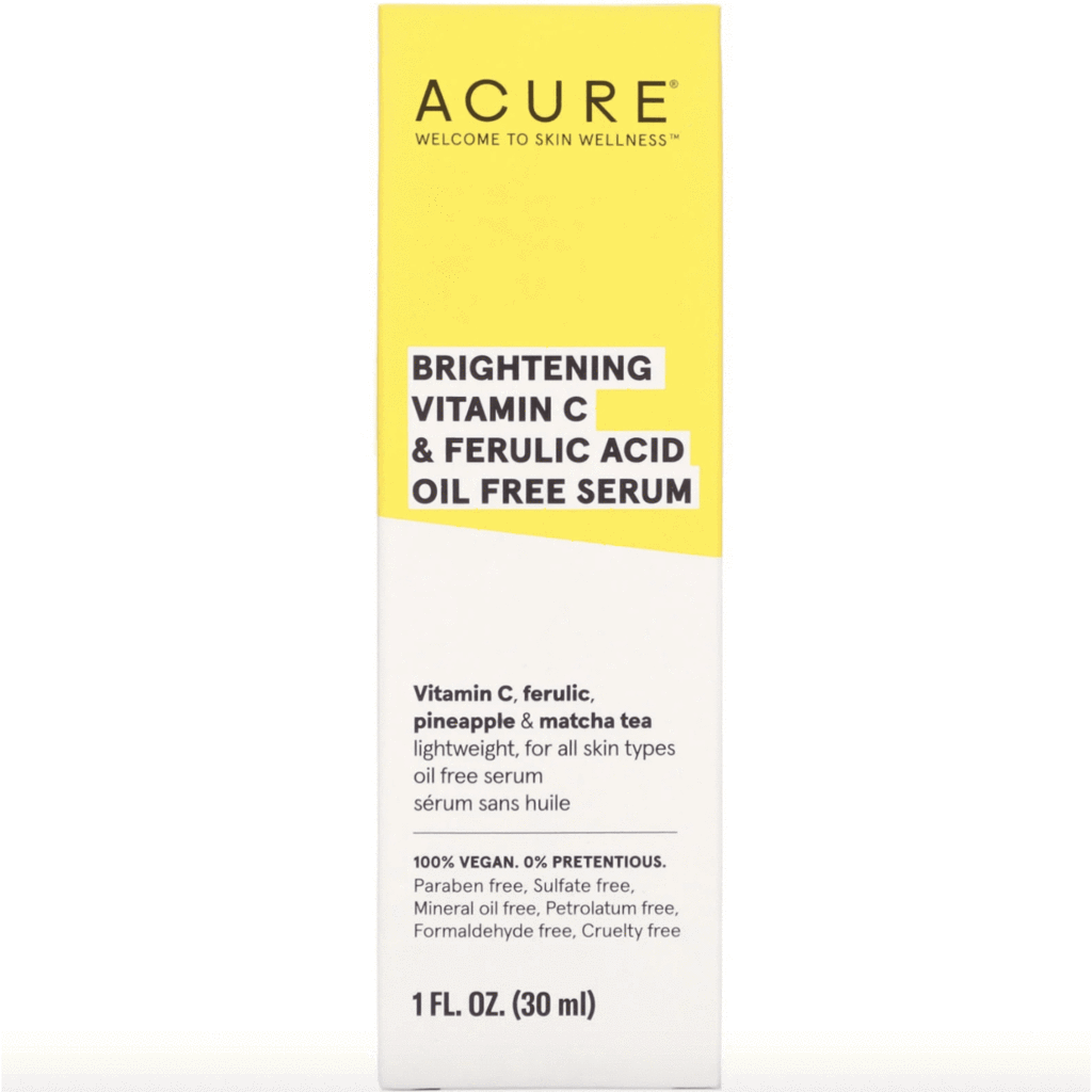 ACURE® Brightening Vitamin C & Ferulic Acid Oil Free Serum, 1 fl oz (30 ml)