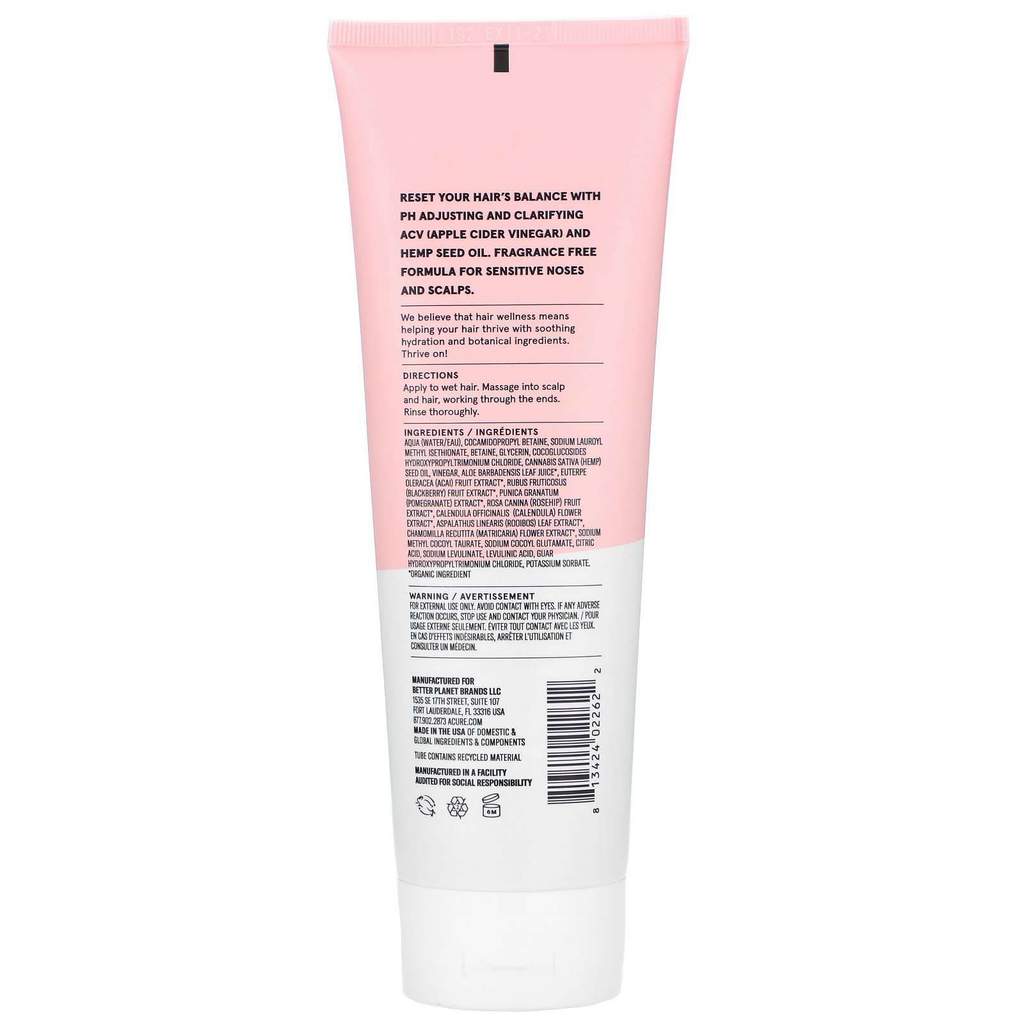 ACURE® Buildup Balancing Hemp & ACV Shampoo, 8 fl oz
