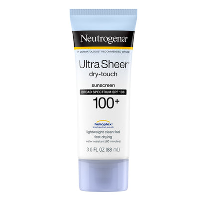 Neutrogena Ultra Sheer Dry-Touch Water Resistant Sunscreen SPF 100+, 3 fl. oz