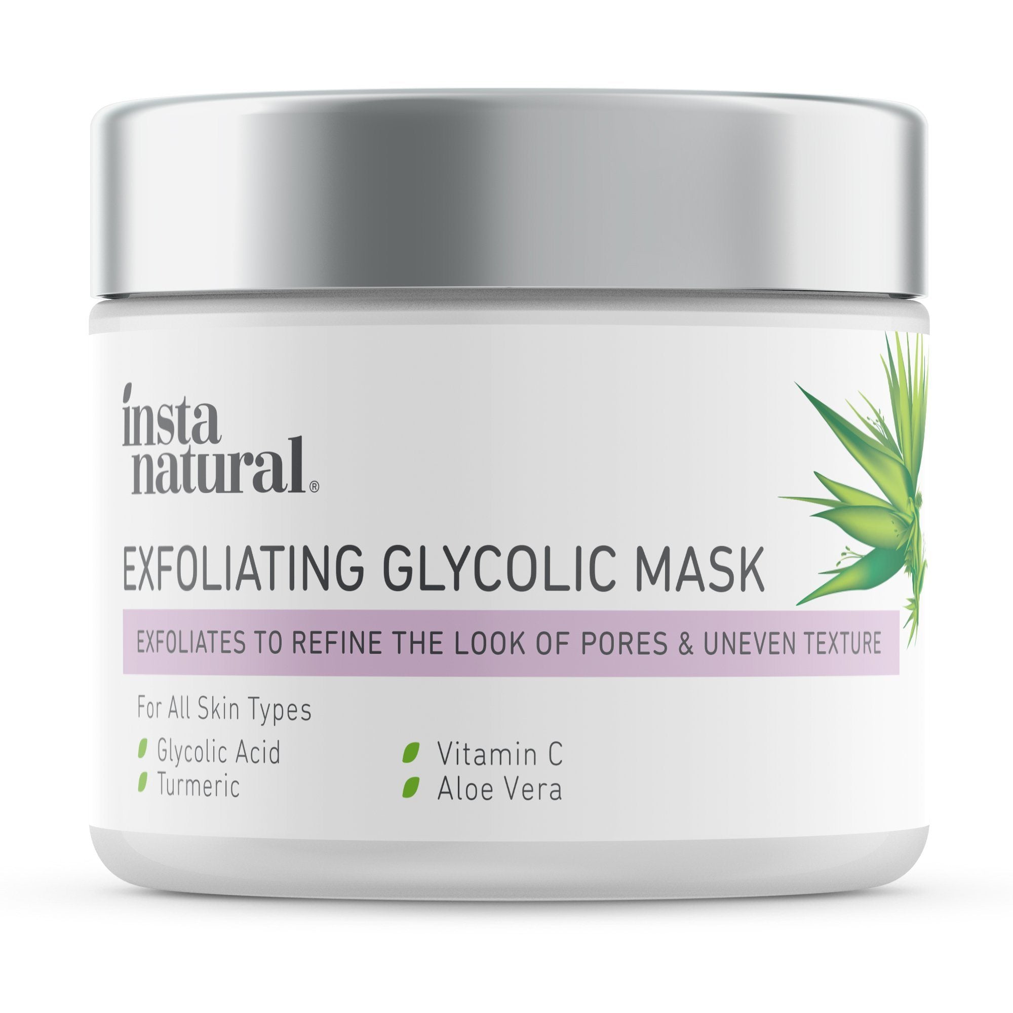 InstaNatural Exfoliating Glycolic Beauty Mask, 2 oz (56 g)